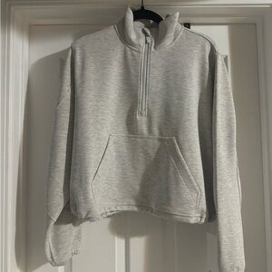 Brand new sofstreme gray half zip
